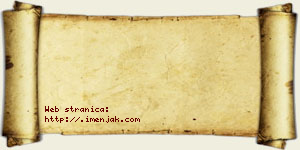 Milana Aćimović vizit kartica